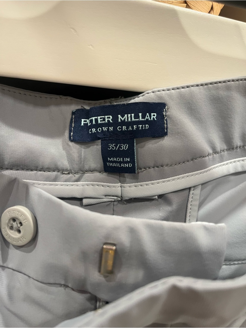 Peter Millar Light Gray Performance Dress Pants - Picture 2 of 4
